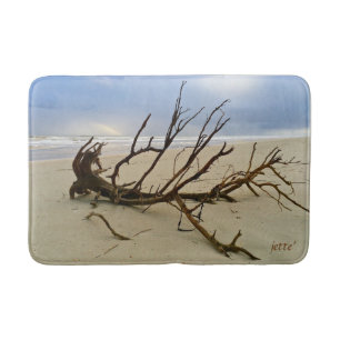 Kleine oder mittlere Strand-Treibholz-Badematte Badematte