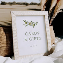 Kleine Olive Babyduschkarten und Geschenke