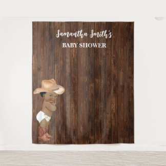 Kleine OM Baby Cowboy Western Babydusche Hintergru Wandteppich