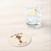 Kleine OM FeuerwehrBaby-Dusche Runder Pappuntersetzer (Vor Ort)