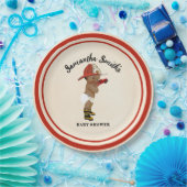 Kleine OM Firefighter Baby Duschpapier Teller (Party)