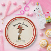 Kleine OM Firefighter Baby Duschpapier Teller (Party)