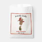 Kleine OM Firefighter Baby Shower Gastgeschenk Bag Geschenktütchen (Vorderseite)