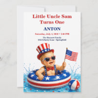 Kleine Onkel-Sam-Poolparty zum ersten Geburtstag
