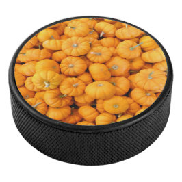 Kleine Orange Fall Harvest Pumpkins Eishockey Puck