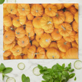 Kleine Orange Fall Harvest Pumpkins Geschirrtuch (Gefaltet)