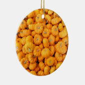 Kleine Orange Fall Harvest Pumpkins Keramik Ornament (Rechts)