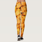 Kleine Orange Fall Harvest Pumpkins Leggings (Rückseite)