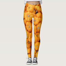 Kleine Orange Fall Harvest Pumpkins Leggings