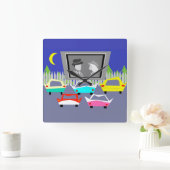 Kleine Ortsantriebe-in-Movie-Uhr Quadratische Wanduhr (Zuhause)