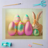 Kleine Ostersonnigen- und Eiersammlung Seidenpapier (Basteln)