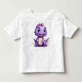 Kleine Paarse Dino Kleinkind T-shirt