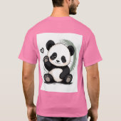 Kleine Panda Stimmung T-Shirt (Rückseite)