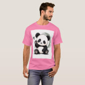 Kleine Panda Stimmung T-Shirt (Vorne ganz)