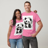 Kleine Panda Stimmung T-Shirt (Unisex)