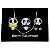 Kleine Pandas im Dunkeln Große Geschenktüte (Vorderseite)