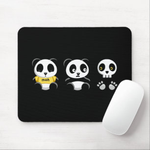 Kleine Pandas im Dunkeln Mousepad