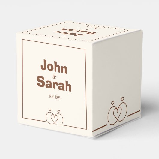 Kleine Papierbox - festes und einzigartiges Design Geschenkschachtel (Rückseite)