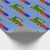 Kleine Papierrolle für die Konstruktion von Zügen Geschenkpapier (Ecke)