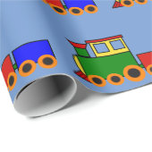 Kleine Papierrolle für die Konstruktion von Zügen Geschenkpapier (Rolleneckpunkt)