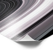 Kleine Partikel in SaturnÃ, aber Â Â ½s Rings Fotodruck (Ecke)