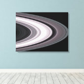 Kleine Partikel in SaturnÃ, aber   ½s Rings Leinwanddruck (Insitu (Holzboden))