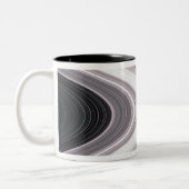 Kleine Partikel in SaturnÃ, aber   ½s Rings Zweifarbige Tasse (Links)