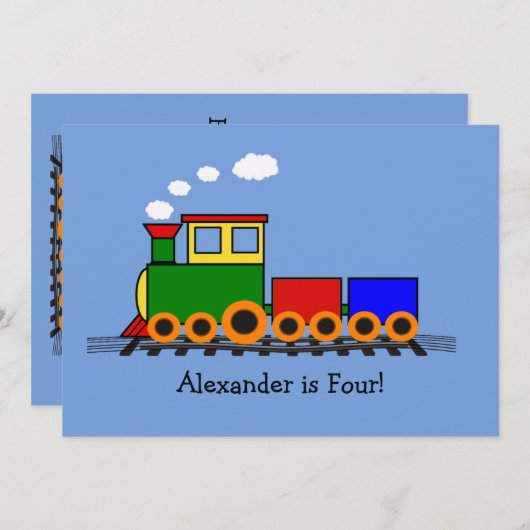 Kleine Party Einladung (Vorne/Hinten)