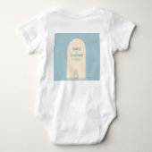 Kleine Passagen: Erste Reise des Kindes Baby Strampler (Rückseite)