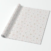 Kleine Pastel Snowflakes/Mund Geschenkpapier (Ungerollt)