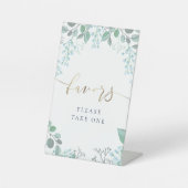 kleine pastellblaue Blüten bevorzugen das Schild f (Vorderseite)