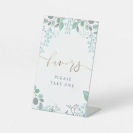 kleine pastellblaue Blüten bevorzugen das Schild f