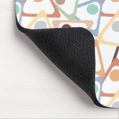 Kleine, pastellfarbene Dreiecke Mousepad (Ecke)