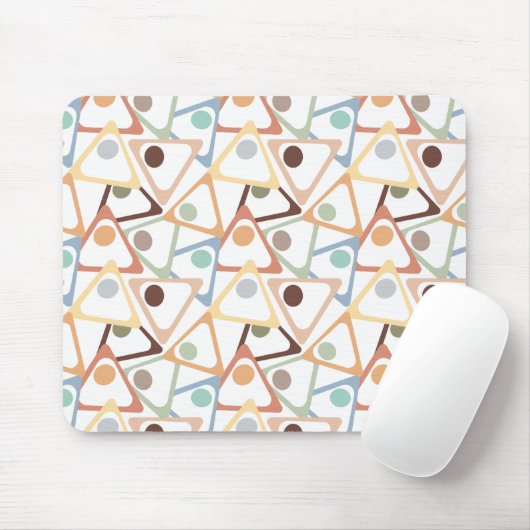 Kleine, pastellfarbene Dreiecke Mousepad (Mit Mouse)
