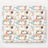Kleine, pastellfarbene Dreiecke Mousepad (Vorne)