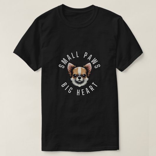 Kleine Paws, Chihuahua, Großherz T-Shirt (Design vorne)