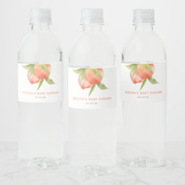 Kleine Peach Girl Baby Duwer Favoriten Wasserflaschenetikett