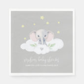 Kleine Peanut Baby Dusche Elephant Napkins Serviette (Vorderseite)
