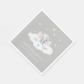 Kleine Peanut Baby Dusche Elephant Napkins Serviette (Ecke)