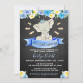 Kleine Peanut Boys Babydusche Einladung (Vorderseite)