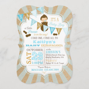 Kleine Peanut Carnival Baby Dusche Einladung