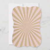 Kleine Peanut Carnival Baby Dusche Einladung (Rückseite)