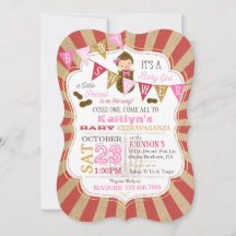 Kleine Peanut Carnival Baby Dusche Einladung