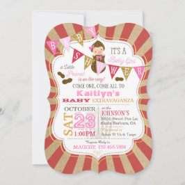 Kleine Peanut Carnival Baby Dusche Einladung