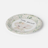 Kleine Peanut Elephant Baby Dusche Teller (Schrägansicht)