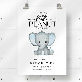 Kleine Peanut Elephant Babydusche Begrüßungszeiche Poster