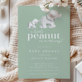 Kleine Peanut Elephant Babydusche Einladung