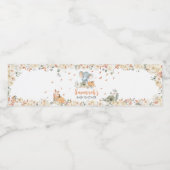 Kleine Peanut Elephant Babydusche Wasserflaschenetikett (Einzelnes Label)