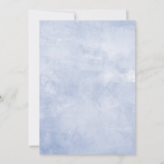 Kleine Peanut Elephant Boys Babydusche Einladung (Rückseite)