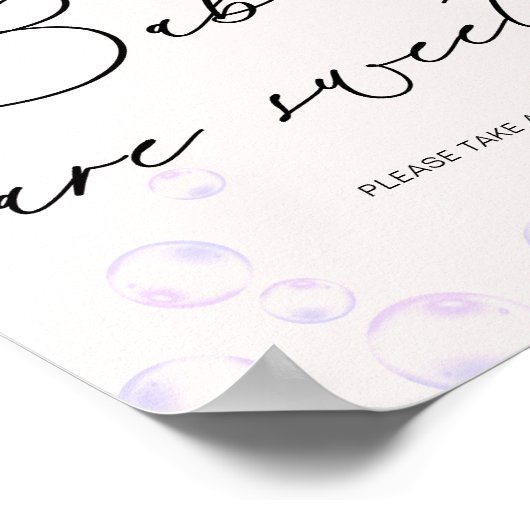 Kleine Pearl Babies sind eine süße Babydusche Poster (Ecke)